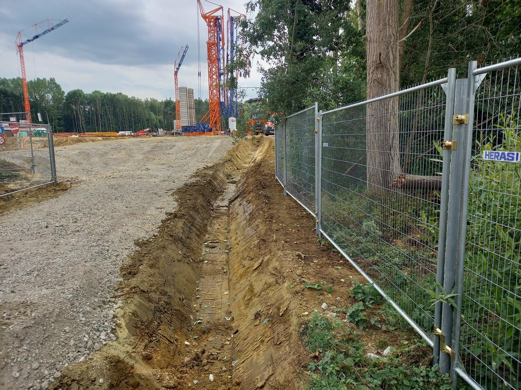 Heras clôtures de chantier pour Houben