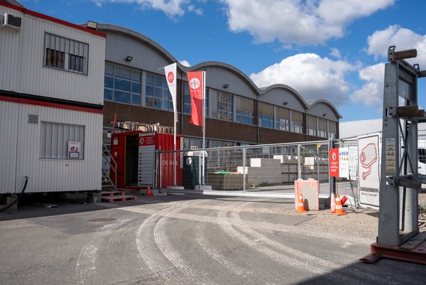 Veilige werfafbakening voor de nieuwe campus aan de Stropkaai